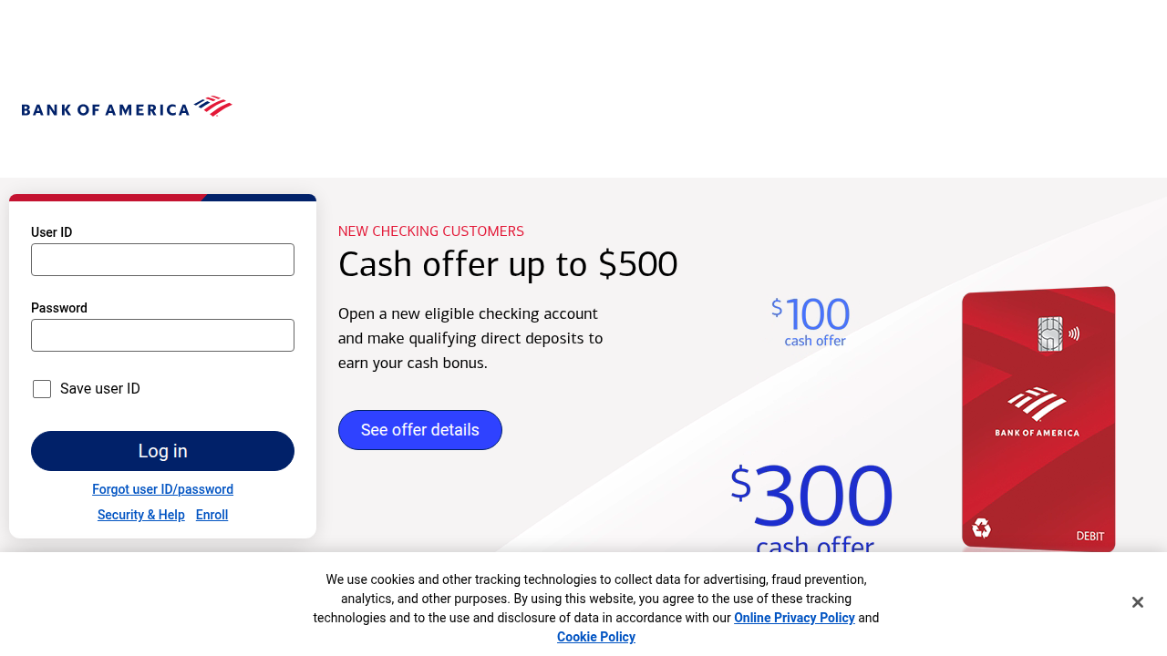 A screenshot of Bank of America's corporate website, which hosts insights from the Bank of America Institute on economic trends.