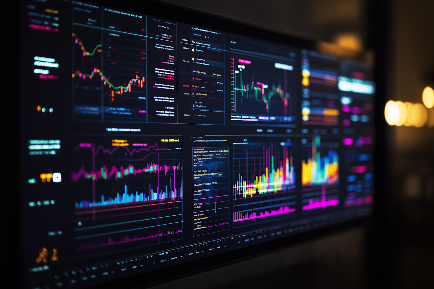 A professional reviewing key metrics and data on a sales dashboard to assess campaign effectiveness.