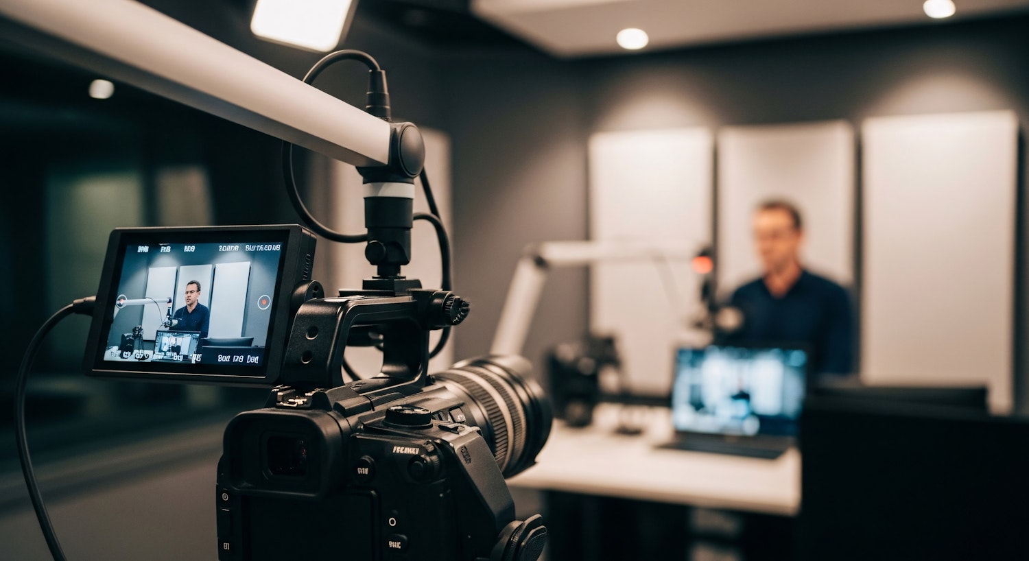 A person focused on creating engaging short-form video content for social media, highlighting the importance of visual media for audience engagement.