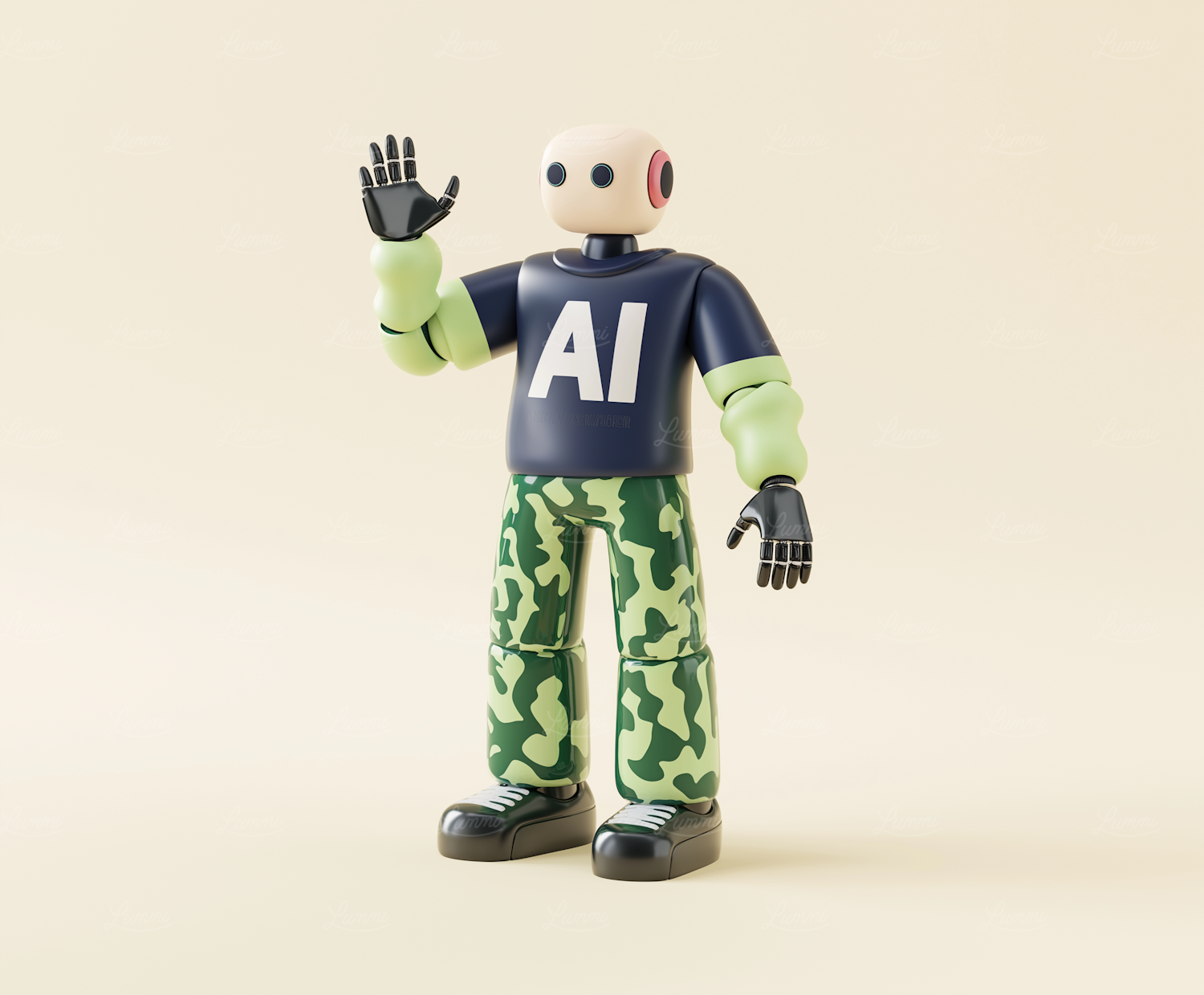 A sales professional interacting with an AI interface, demonstrating how technology assists in hyper-personalizing client outreach and interactions.